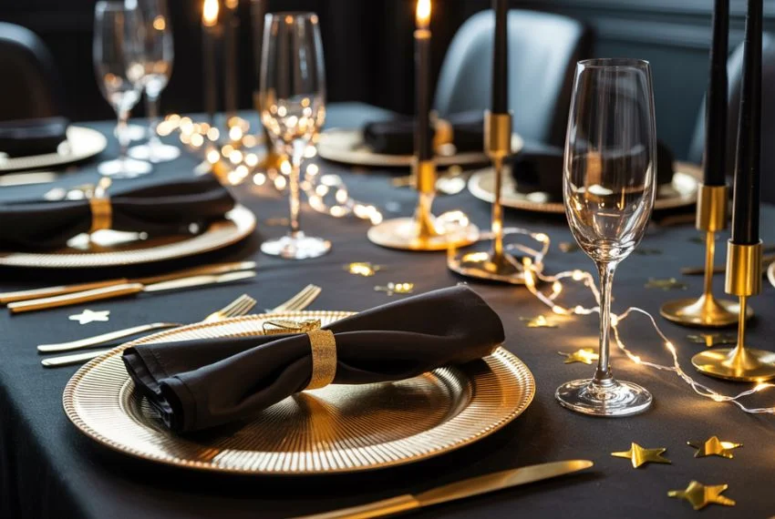 Start With a Striking Black Table Base