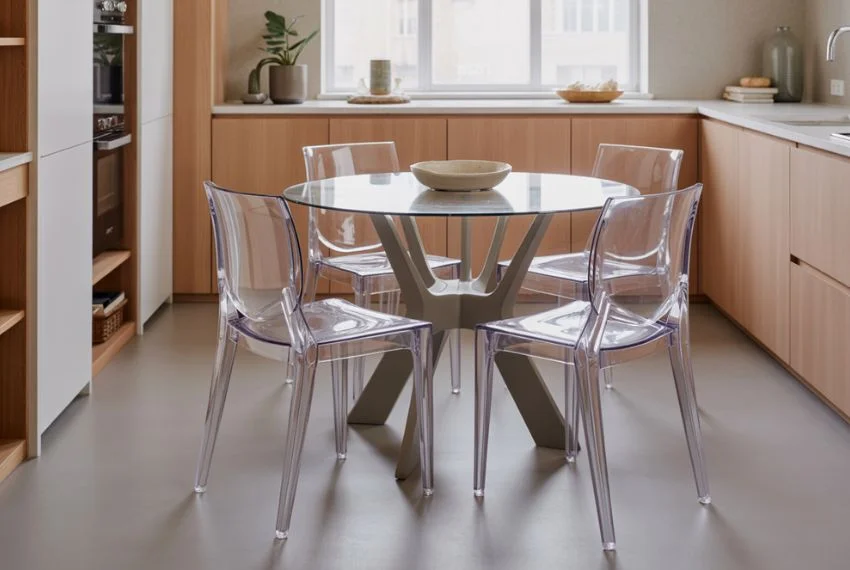 Transparent Furniture and Light Colors