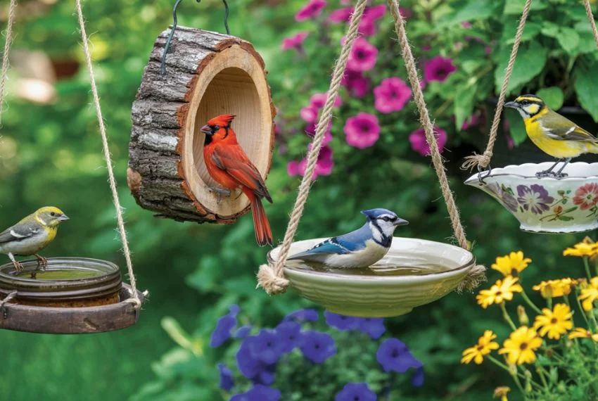 Types of Hanging Bird Baths
