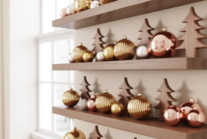 Use Ornaments Creatively on Shelves