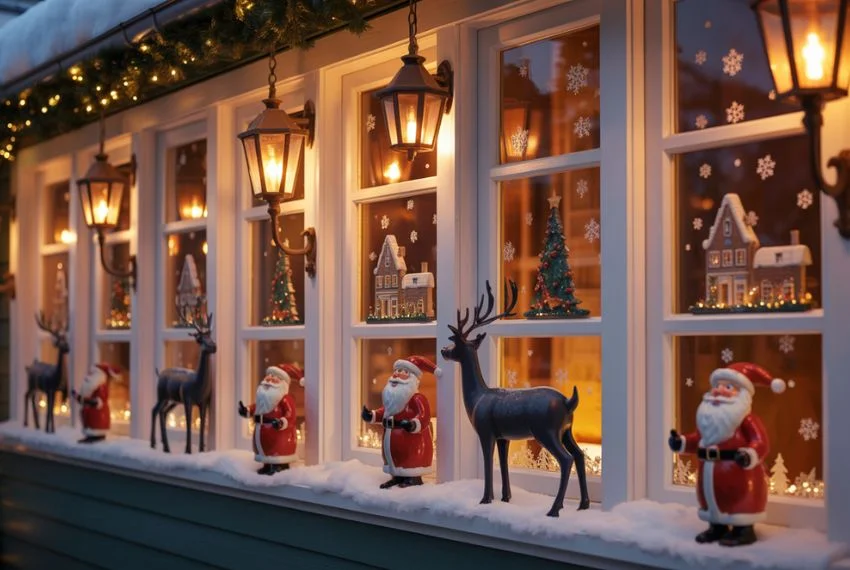 Use Snowflake Decals for a Frosted Winter Look