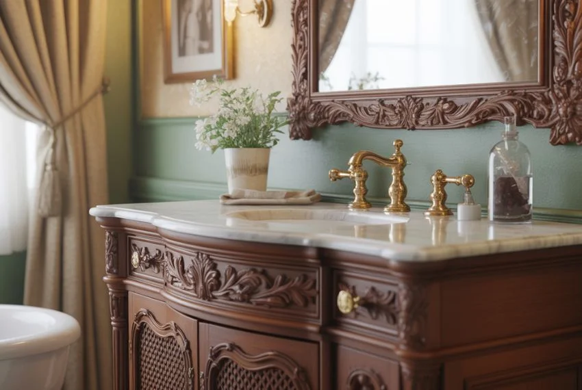 Victorian Antique Bathroom Vanity