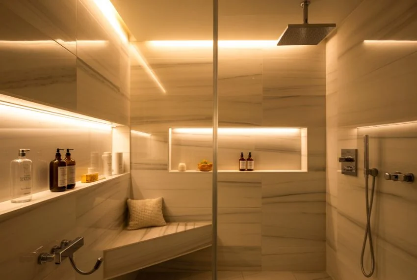 Warm Lighting for a Spa Atmosphere