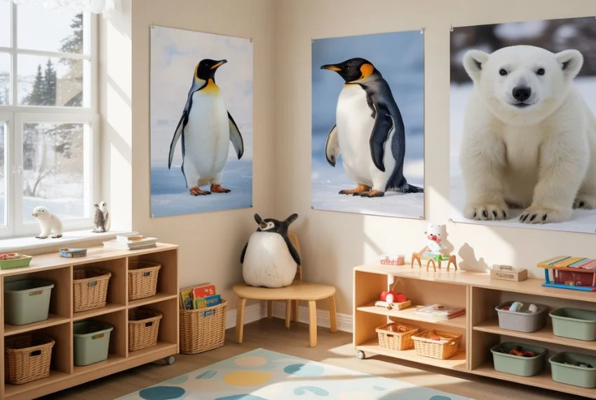 Winter Animals Learning Corner