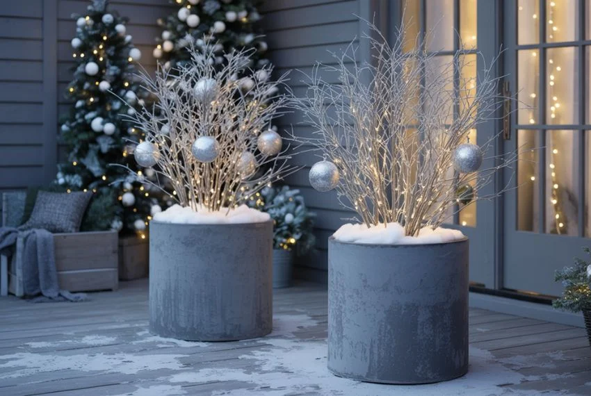 Winter Wonderland Planters