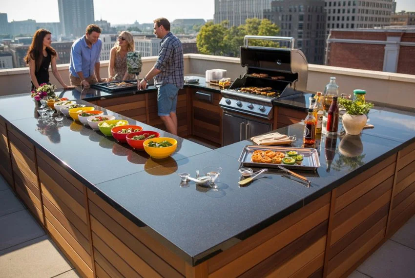 Add Counter Space for Easy Cooking and Serving