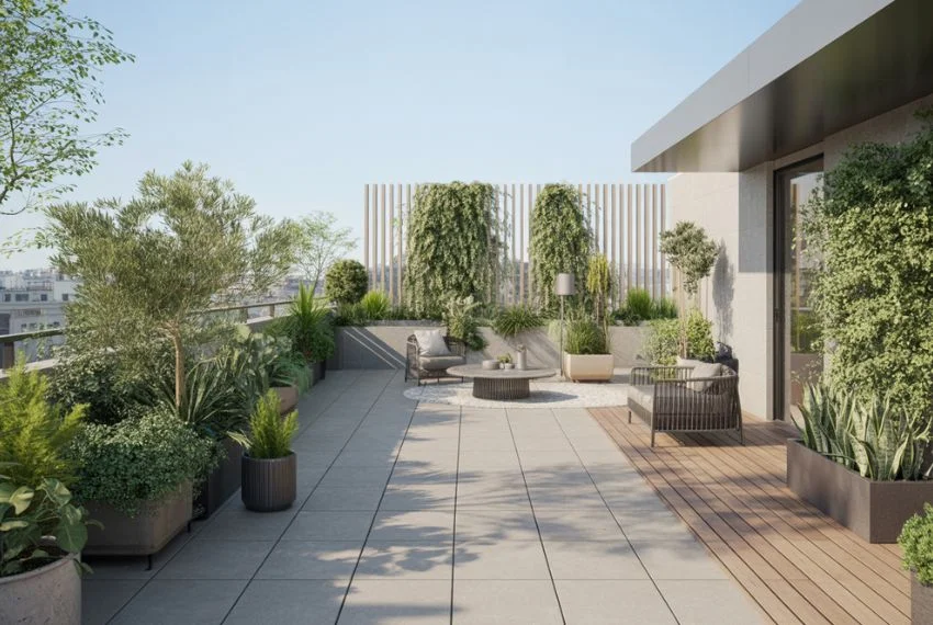 Adding Greenery to Your Rooftop Patio