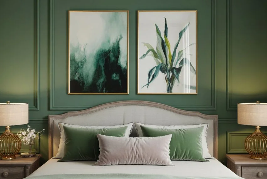 Artwork That Complements Emerald Green Tones