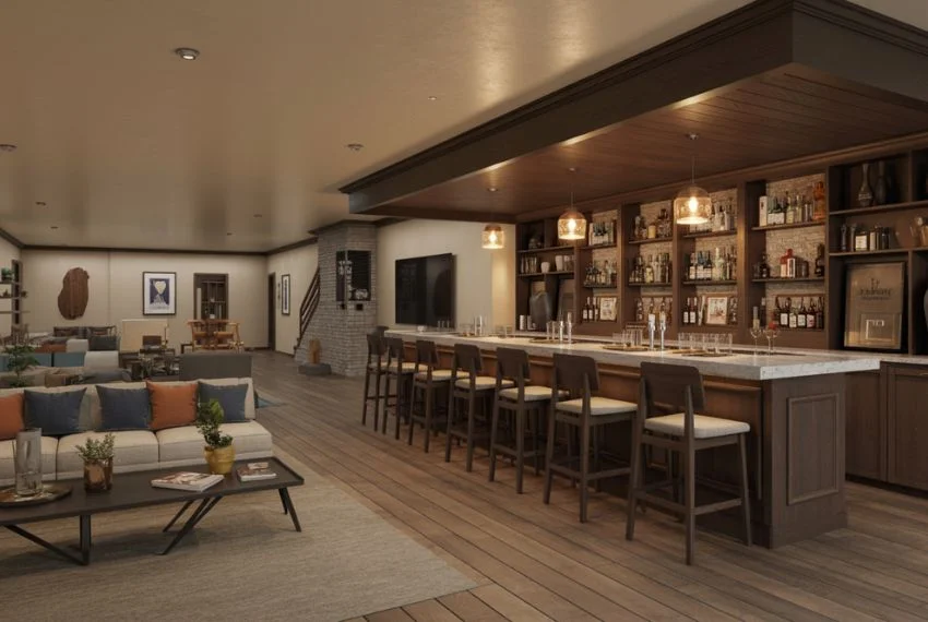 Basement Bar Ideas for Large Basements