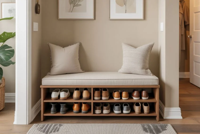 Bench-Style Shoe Storage