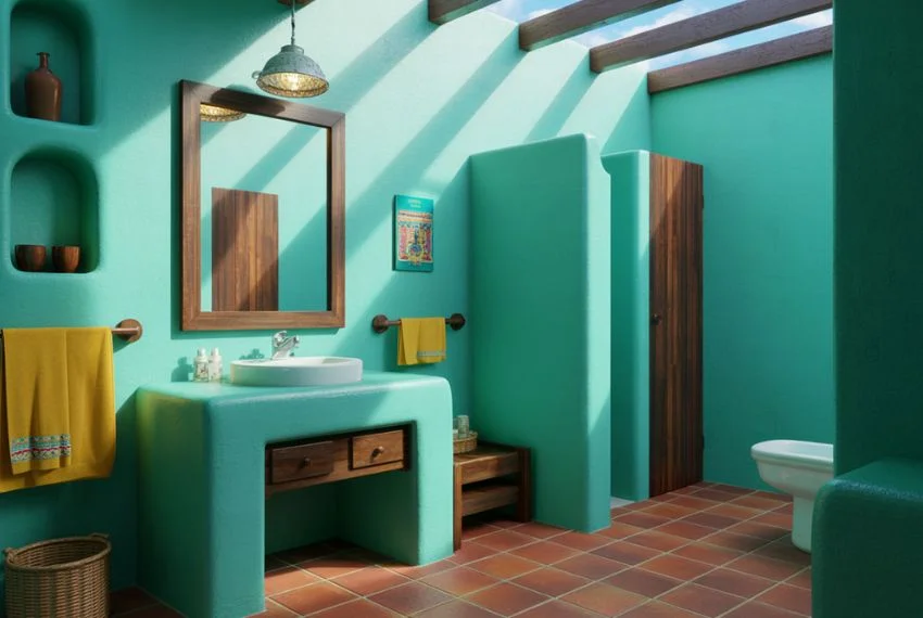 Bold Colors with Earthy Balance