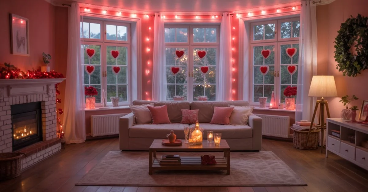 Picture of Charming Valentine Window Decor Ideas To Make Your Home Heartfelt - The ...