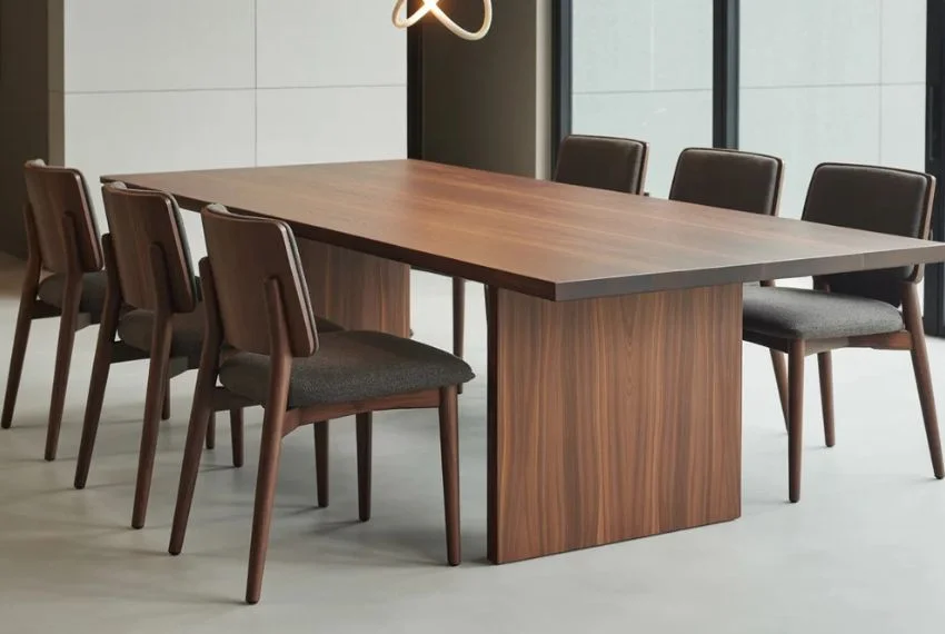 Classic Rectangular Walnut Dining Tables