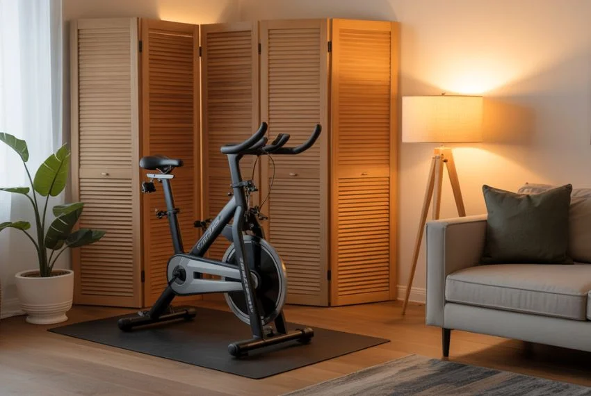 Create a Fitness Corner With Screens or Partitions