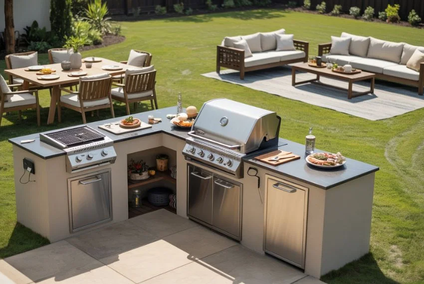 Creating a Functional Barbeque Layoutg Design With the Outdoors