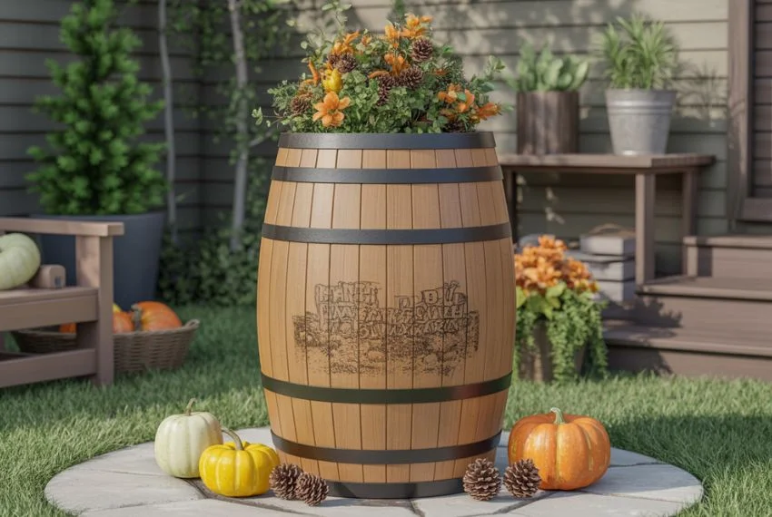 DIY Fun Personalizing Your Wine Barrel