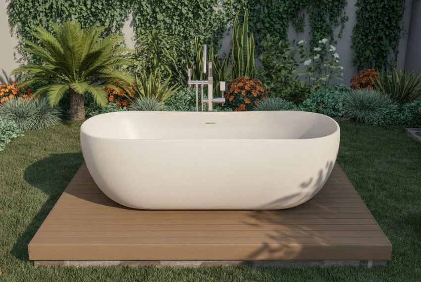 Freestanding Bathtubs in the Garden