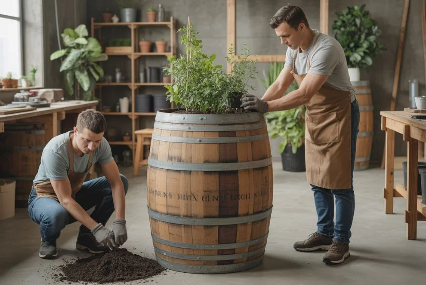 How to Prepare Wine Barrels for Planting