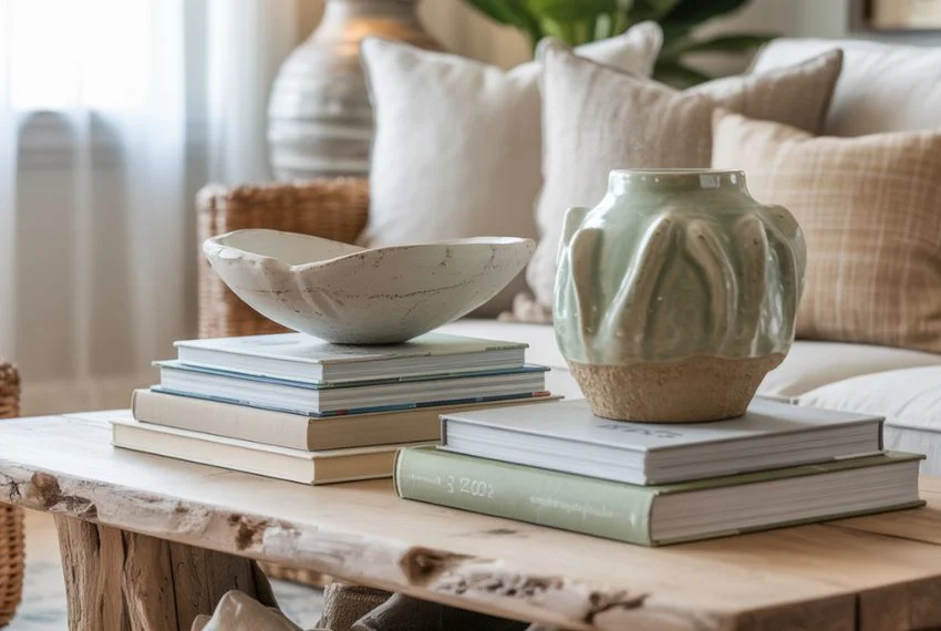 Living Room Coastal Vignette