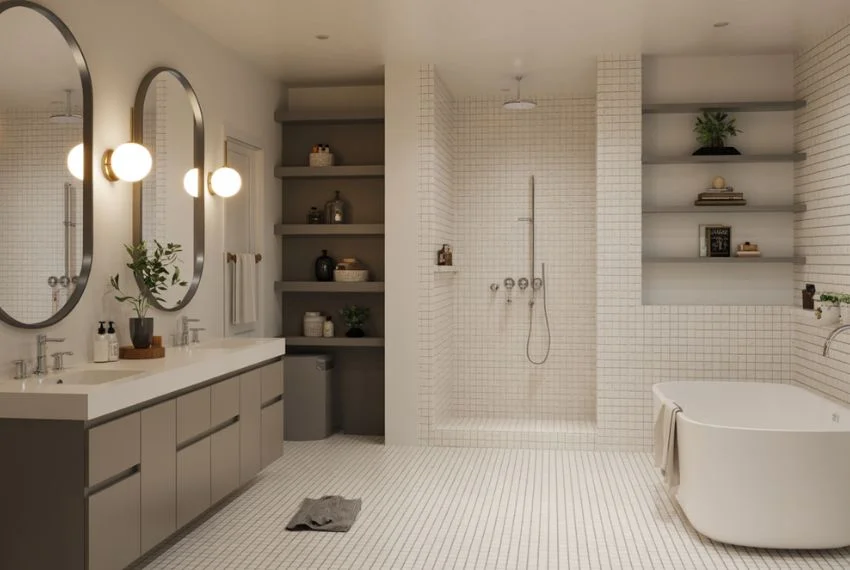 Luxury Design Ideas for Large Basement Bathrooms