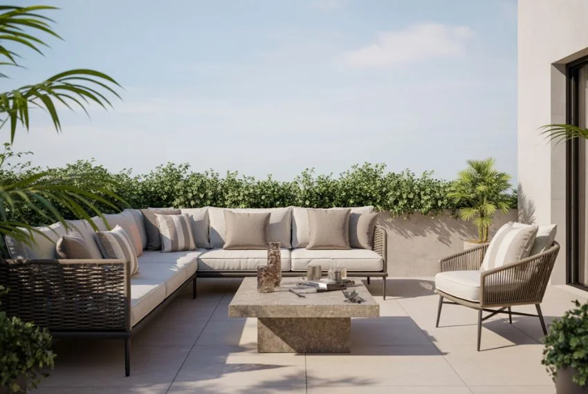 Luxury Rooftop Terrace Ideas with High-End Seating