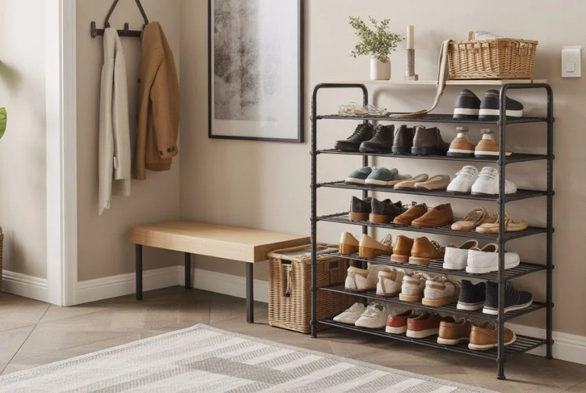 Multi-Tier Metal Shoe Racks