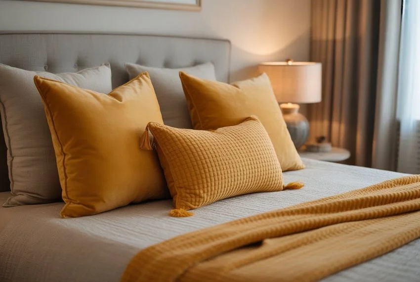 Mustard Yellow Bedding and Textiles