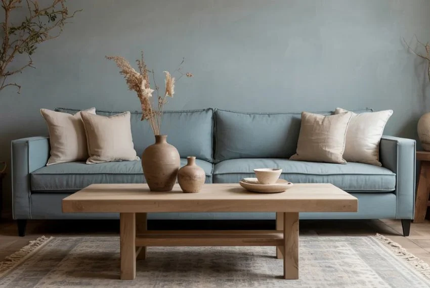 Muted Blues and Dusty Tones