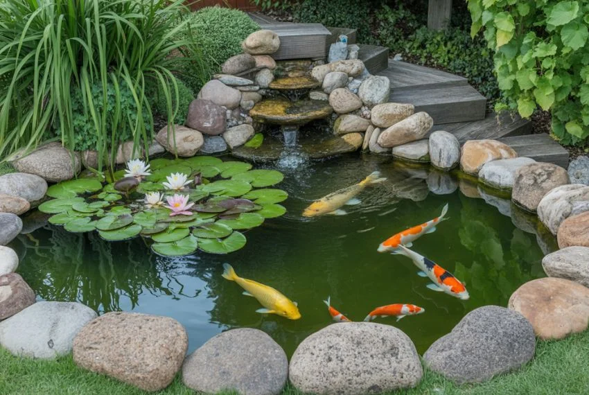 Natural Stone Fish Ponds