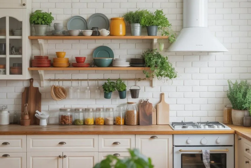 Open Shelving and Clever Storage