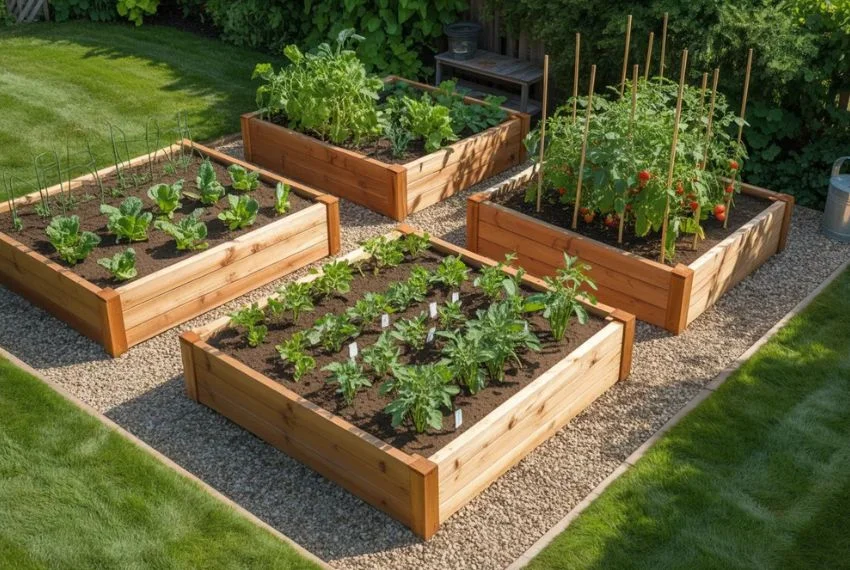 Raised Bed Layouts for Small Yards
