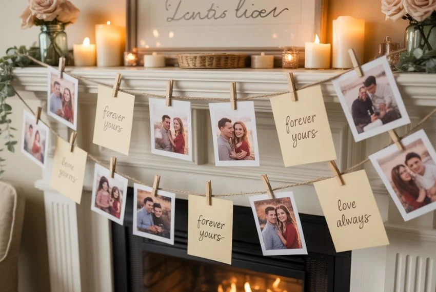 Romantic Photo Displays with a DIY Twist