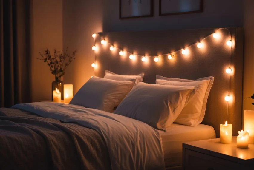 Set the Mood with Soft and Romantic Lighting