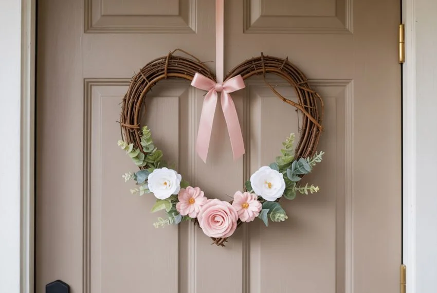 Simple Valentine Wreath Ideas for Any Door