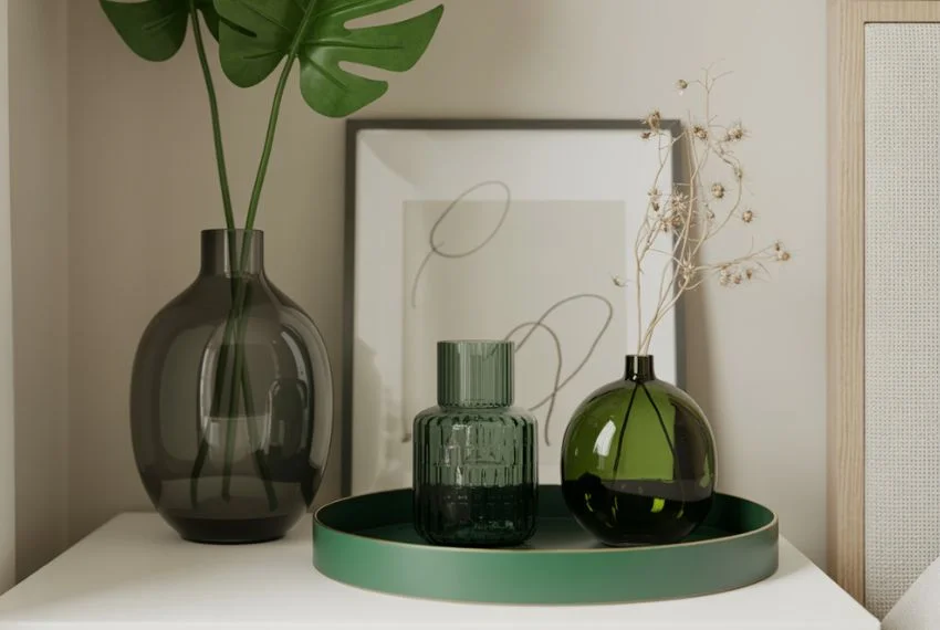 Small Emerald Green Decor Accents