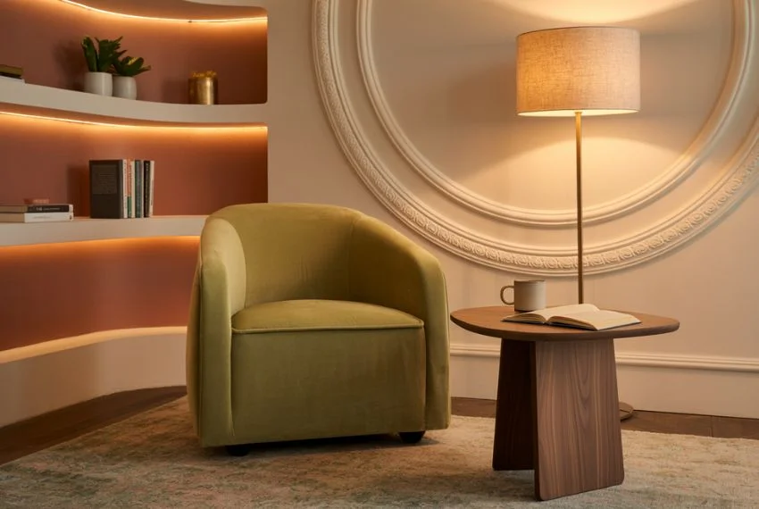 Soft Curved Moulding for a Modern Twist