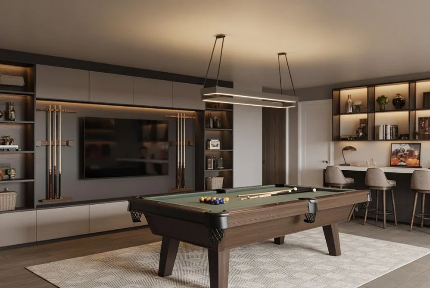 Storage and Bar Areas for Entertainment