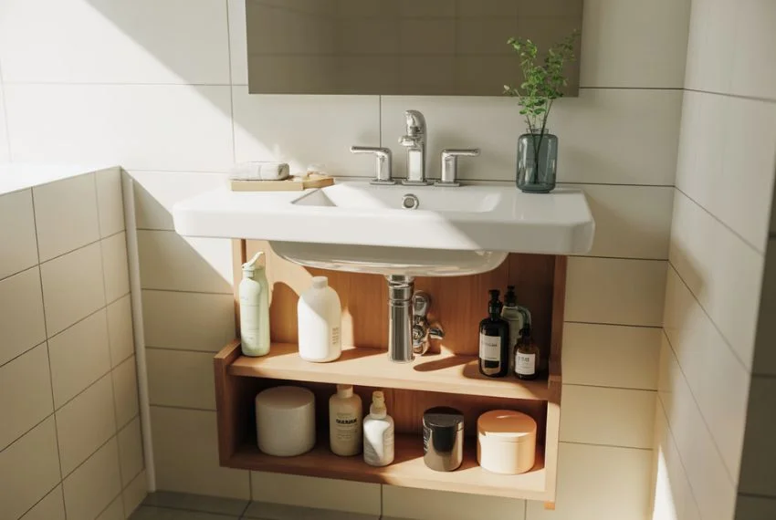 Vertical Storage Solutions for Small Bathrooms