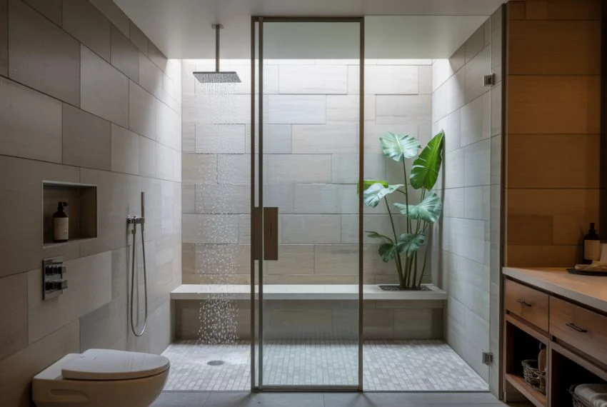 Walk-In Showers With Spa Features