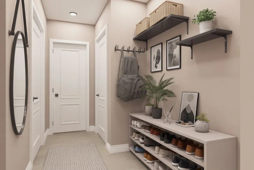 Wall-Mounted Shoe Racks