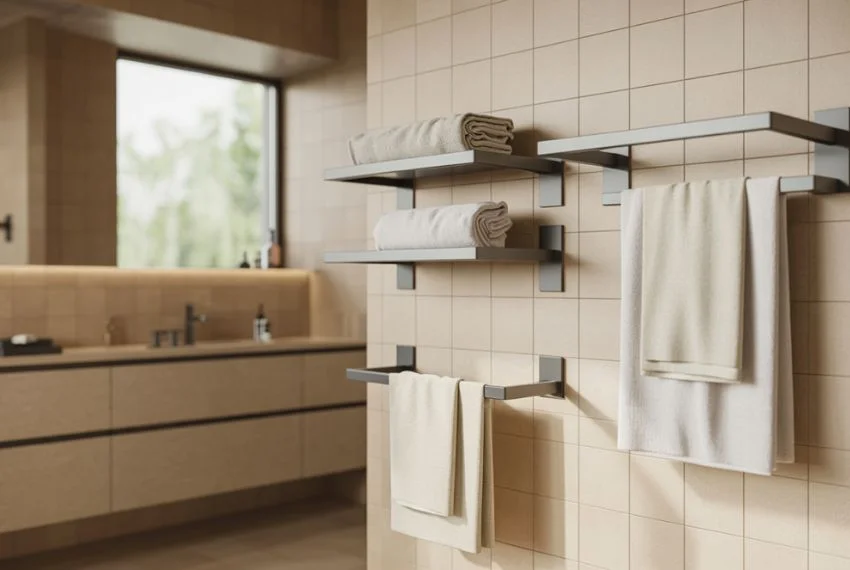 Wall-Mounted Towels Racks And Holders