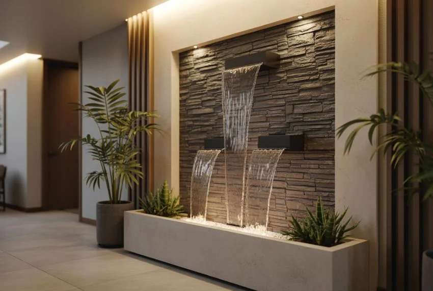 Wall-Mounted and Space-Saving Fountain Ideas