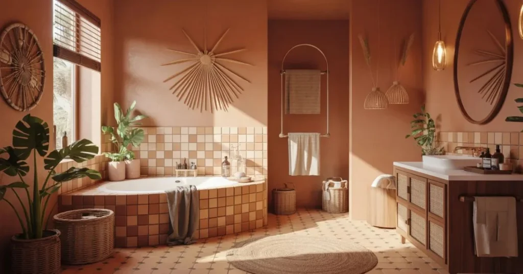 Why Afrohemian Bathroom Decor Is the Most Relaxing Style Right Now
