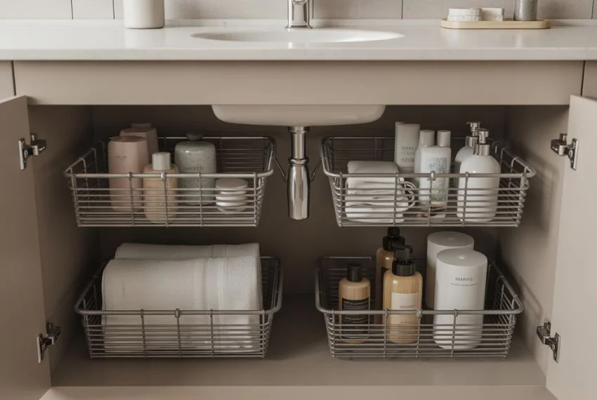 Wire Baskets for Easy and Affordable Organization