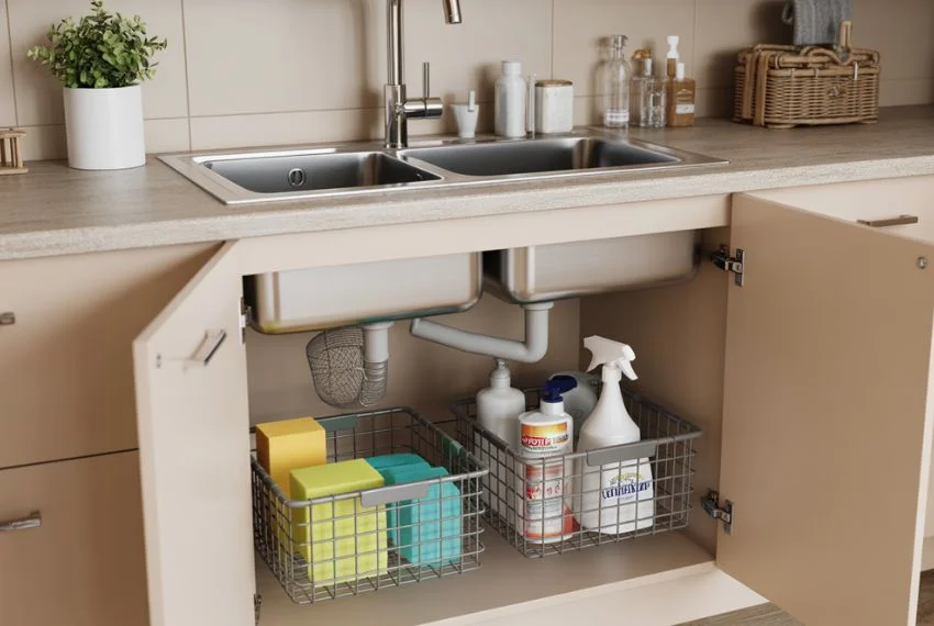 Wire Baskets for Easy and Affordable Organization