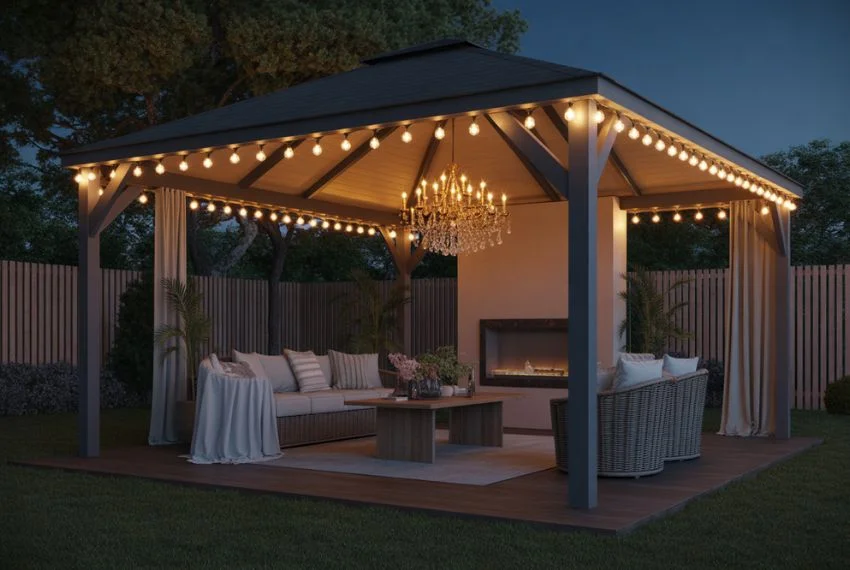 Add Elegant Lighting for Evening Ambiance