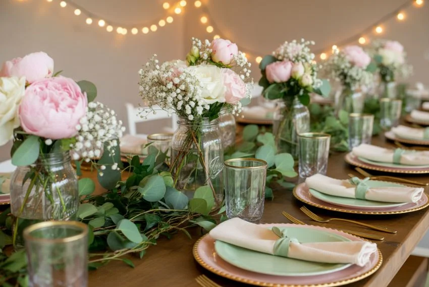 Budget-Friendly Baby In Bloom Table Decor Ideas