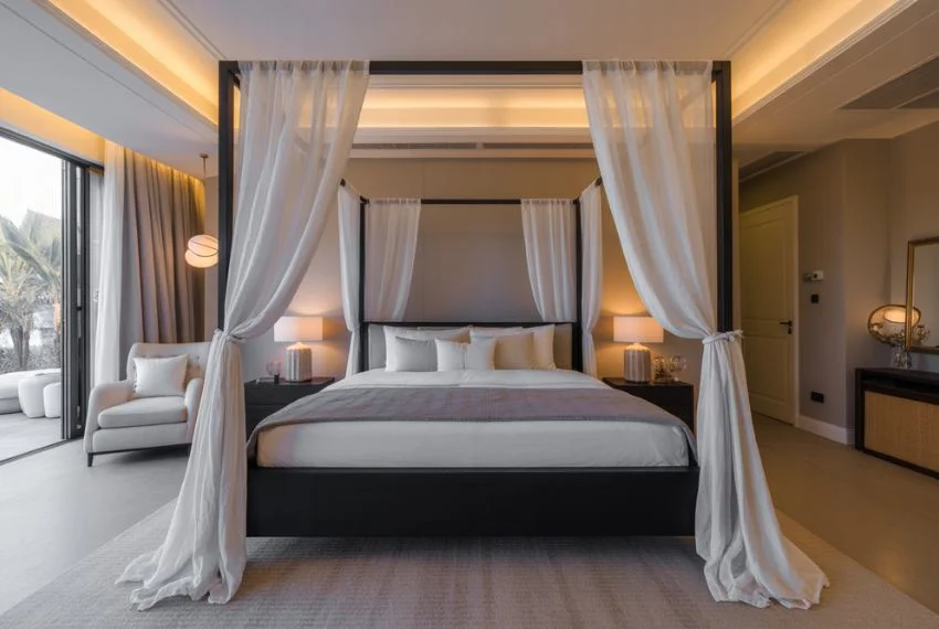 Canopy and Four-Poster Beds for Statement Style