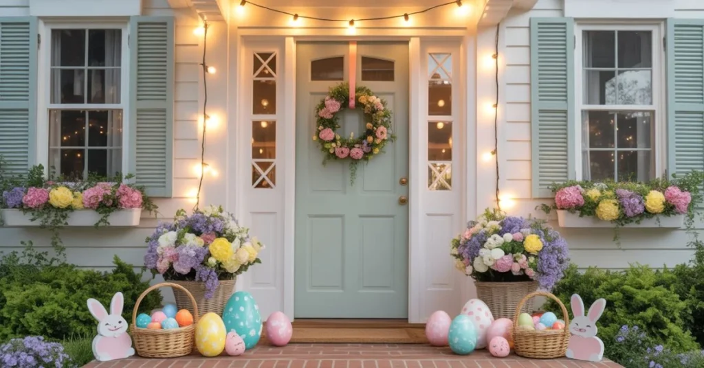 Charming Easter Porch Decorating Ideas to Welcome Spring