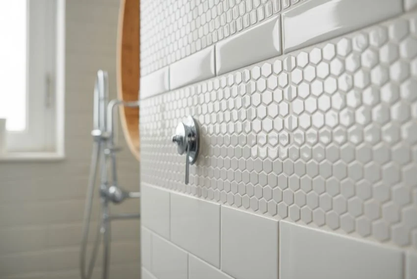 Choose White Tiles with Texture and Pattern